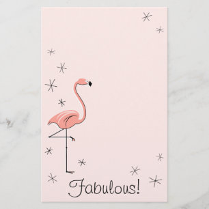 Flamant rose Rose Fabuleux ! papeterie