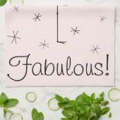 Flamant rose Rose Fabuleux ! serviette de cuisine (Plié)