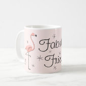 Flamant rose Rose 'Fabulous Friend!' mug (Devant gauche)