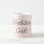 Flamant rose rose 'Fille d'anniversaire ! ' mug (Centre)