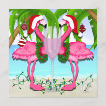Flamant rose rose Fun Invitation #holidayZ