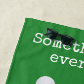 Flamant rose rose Golf Palm Beach Serviette (En situation)