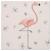 Flamant rose Rose grand tissu motif (Échantillon)