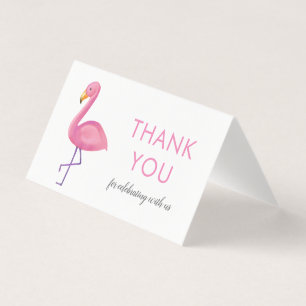 Flamant rose rose Merci Baby shower moderne