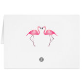 Flamant rose rose Merci Plage de Mariage tropical (Dos Horizontal)