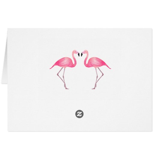 Flamant rose rose Merci Plage de Mariage tropical (Dos Horizontal)