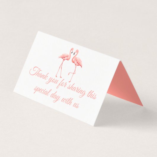 Flamant rose rose Merci Tropical Wedding Party (Front)