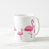 Flamant rose rose Mug de café personnalisé (Devant droit)