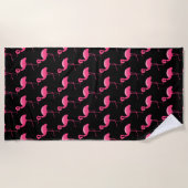 FLAMANT ROSE ROSE NOIR ENSEMBLE DE SERVIETTES DE P (Devant)