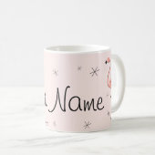 Flamant rose Rose 'Nom' tasse (Devant droit)