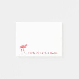 Flamant rose rose Personnaliser les post-it Notes