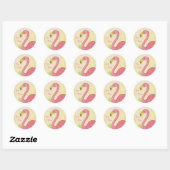 Flamant rose rose pour vous autocollant (Feuille)