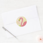 Flamant rose rose pour vous autocollant (Enveloppe)