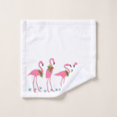 Flamant rose rose Starfish Set de serviettes de ba (Gant de toilette)