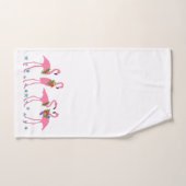 Flamant rose rose Starfish Set de serviettes de ba (Serviette à main)
