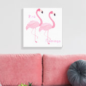 Flamant rose rose toile Imprimer (Insitu(Salon))
