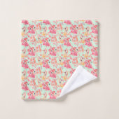 Flamant rose rose Tropical Coloré (Gant de toilette)