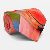 Flamant rose rose tropical Cravate des oiseaux (Roulé)