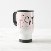 Flamant rose rose 'VIP' tasse de voyage (Devant gauche)