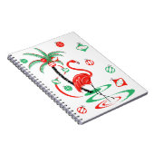 Flamant rose rouge Baubles carnet (Côté Droit)