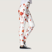 Flamant rose saison Leggings personnalisés (Droite)