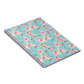 Flamant rose Santas Blue Multi carnet (Côté Droit)
