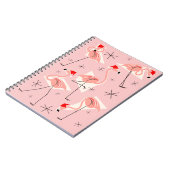 Flamant rose Santas carnet rose (Côté gauche)