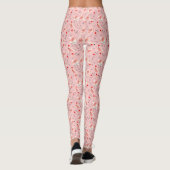 Flamant rose Santas Pink Multi leggings (Dos)