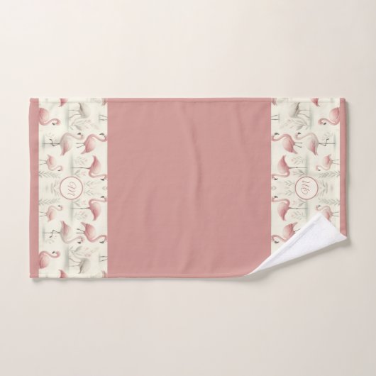 Flamant rose soigné ( (Serviette à main)