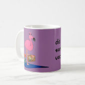 Flamant rose sur la tasse de Vacatioin (Devant gauche)