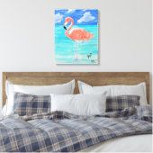 Flamant rose, toile étirée 16x20 (Insitu(Chambre))