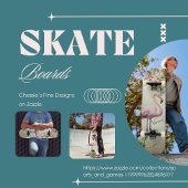 Flamant rose Tropical Botanical Skateboard