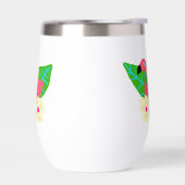 Flamant rose tropical et fleurs (Gauche)