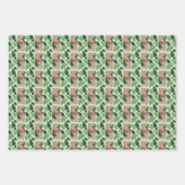 Flamant Rose Tropical Feuilles de Palmier Vert Lys (Devant)