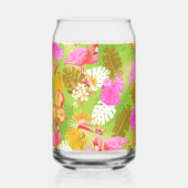 Flamant rose Tropical Garden Vert clair (Verso)