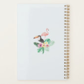 Flamant rose tropical Mariage Fête des mariées (Dos)