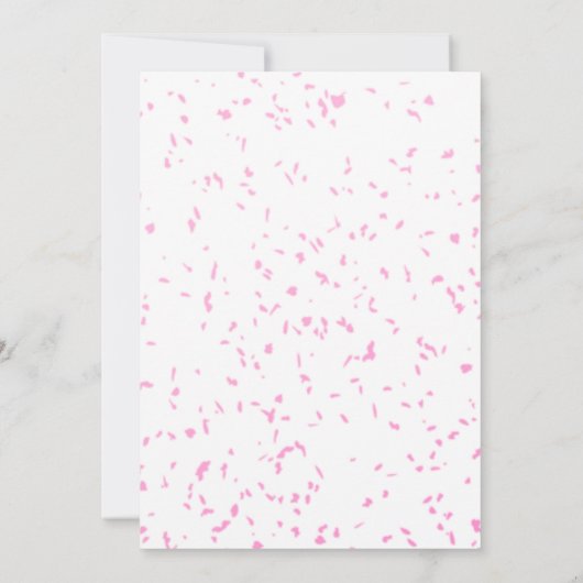 Flamant rose tropical rose Invitation de fête d'an (Dos)