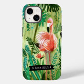 Flamant rose Tropiques Jungle Tropical | Coque Iph (Verso)