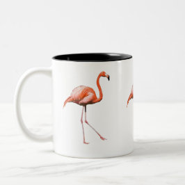 Flamant rose tweekleurige koffiemok