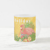 Flamant rose Voyage Souvenirs Photo Mustard Mug (Devant droit)