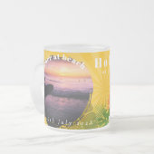 Flamant rose Voyage Souvenirs Photo Mustard Mug (Devant gauche)