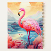 Flamant Tropical avec Fleurs (Dos)