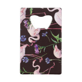 Flamants d'aquarelle et fleurs sauvages motif. (Dos)