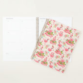 Flamants mignons et fleurs tropicales (Devant avec enveloppe)