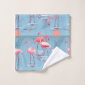 Flamants Motif 1 (Gant de toilette)