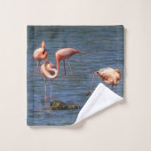 Flamants roses (Gant de toilette)