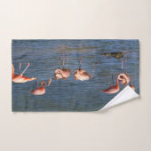 Flamants roses (Serviette à main)
