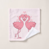 Flamants roses (Gant de toilette)