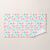 Flamants roses amoureux (Serviette à main)