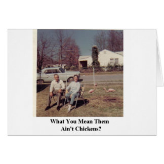 flamants roses aux cartes